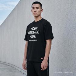NIKE 夏季透气健身训练跑步休闲运动日常男子短袖T恤