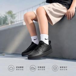 NIKE COURT BOROUGH 舒适缓震 黑色 38码 儿童运动鞋