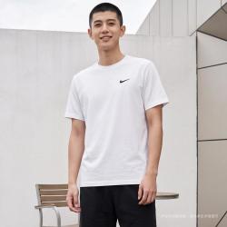 NIKE 男子运动T恤透气DF UV HYVERSE SS短袖DV9840-100白XL DV9840-100白/黑