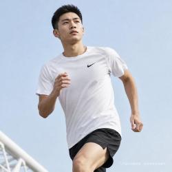 NIKE 夏季 全年通穿Dri-FIT透气通勤百搭男子运动短袖T恤