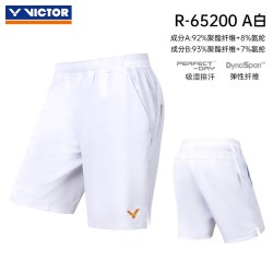 VICTOR 胜利威克多羽毛球服男女款吸湿排汗透气大赛服短裤R-65200