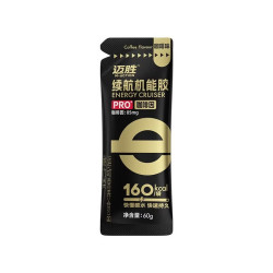 迈胜 能量胶咖啡因黑胶PRO补充能量马拉松骑行训练比赛 60g*1袋