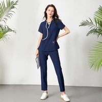 Lebilp 洗手衣女短袖医生工作服手术衣刷手服长袖手术服速干刷手衣