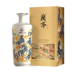 会稽山 官方 正品黄酒兰亭高尔夫20年陈老酒600mL高档礼盒花雕老酒