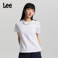 移动端、88VIP：Lee 【经典印花】26春夏新品经典圆领渐变Logo印花女短袖T恤休闲潮LWT0121924LE
