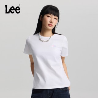 移动端、88VIP：Lee 【经典印花】26春夏新品经典圆领渐变Logo印花女短袖T恤休闲潮LWT0121924LE
