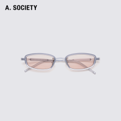 A.SOCIETY TITANIUM系列金属细框方形男女简约墨镜太阳镜 DELTA