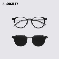 明星同款A.SOCIETY CLIPON磁吸防蓝光墨镜CAMPBELL