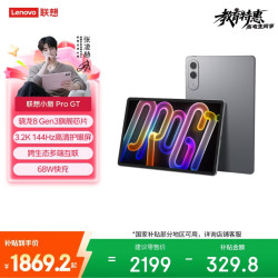 联想 小新平板ProGT 11.1英寸3.2K超清144Hz高刷 骁龙8Gen3 8+256G信风灰