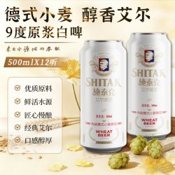 天湖啤酒 施泰克9度艾尔啤酒500ml*12听整箱