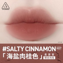 3CE 柔雾管海盐肉桂色柔焦哑光显白口红国际高级 SALTY CINNAMON 海盐肉桂色 4g