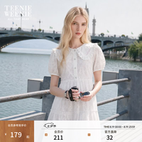 TEENIE WEENIE 小熊夏装公主裙连衣裙法式可爱娃娃裙女白色裙子 白色 160/S