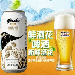 天湖啤酒 鲜酒花11度黄啤500ml*12罐整箱艾尔啤酒畅饮抚顺特产