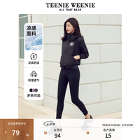 TEENIE WEENIE 小熊2024速干运动瑜伽裤鲨鱼裤女 黑色 165/M