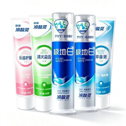 冷酸灵 双重抗敏感牙膏 极地白2泵+软管3支*500g*1套