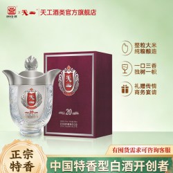 官方正品四特酒天工20 54度500ml 特香型白酒浓酱清三香送礼收藏