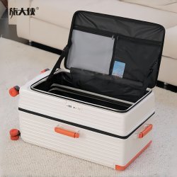 旅大侠 前开盖超大容量行李箱34寸宽拉杆箱可扩容旅行箱28寸密码箱