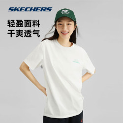 斯凯奇 夏季男女情侣同款T恤