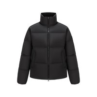 美力城 鹅绒服极简立领短款保暖加厚羽绒服冬季户外新款时尚外套