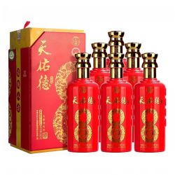 天佑德 青稞酒 43度福8福酒 纯粮清香型白酒礼盒 喜宴
