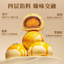 轩妈 家蛋黄酥低糖版红豆味经典送礼伴手礼礼盒零食