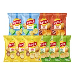 乐事 马铃薯片组合装 4口味 40g*16袋（原味40g*4袋+烧烤味40g*4袋+黄瓜味40g*4袋+青柠味40g*4袋）