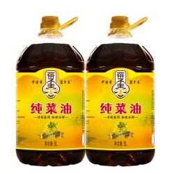 菜子王 纯菜油5L*2四川风味食用油家用非转基因菜籽油低芥酸核心产