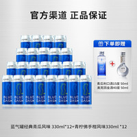 布鲁大师 BLUEDASH微醺0糖0脂低度气泡酒果酒330ml双拼24罐组合装