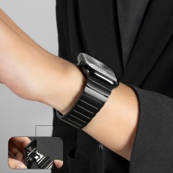 匠戴 适用苹果s11手表iwatchs10纯钛金属ultra3表带applewatchs9高级2代男士8磁吸扣7链式SE新款6官方商务腕带