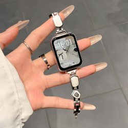适用小米手环10pro表带9pro手表烂漫鎏金8Pro细闪贝母红米watch6韩系链条女腕带redmi5/4高级感小众夏日女生
