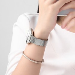 匠戴 升级双磁吸|匠戴适用iwatch11表带S10苹果S11手表Applewatch9凉感米兰尼斯SE3运动夏天金属s8男女款7高级智能