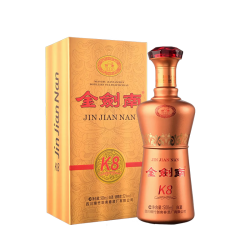 剑南春 金剑南 K8 浓香型白酒 52度 500ml 单瓶装 纯粮名酒 礼物