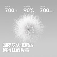 波司登 90绒云感鹅绒 防风轻暖 女羽绒服 云舞白 L