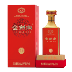 剑南春 金剑南 流金岁月 52度 浓香型白酒 500ml 单瓶装