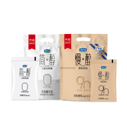 君乐宝 慢醇炭烧风味酸牛奶100g*10袋+简醇青柠酸奶100g*10袋