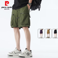 皮尔·卡丹 男士冰丝工装休闲短裤