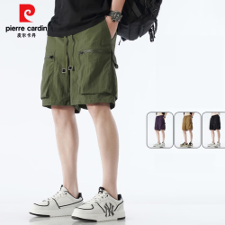 皮尔·卡丹 男士冰丝工装休闲短裤
