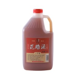绍山鉴水 绍兴产花雕酒2.5L桶装绍山鉴水六年陈黄酒手工酿造自饮厨用5斤装