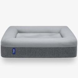 Casper Sleep 中型犬记忆海绵床垫 63厘米x83厘米x15厘米 可拆洗防撕裂 幼犬成犬通用 室内关节护理专用 灰色长方形围栏设计