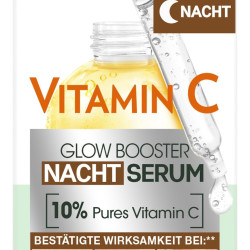 Garnier 卡尼尔 夜间精华 含维生素 C 对抗深色斑点和疲倦皮肤 纯植物* 含10%维生素 C 天然来源 亮夜精华 30ml