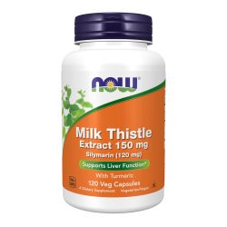 NOW Foods 奶蓟提取物胶囊 肝脏保护 150mg 含姜黄 素食胶囊