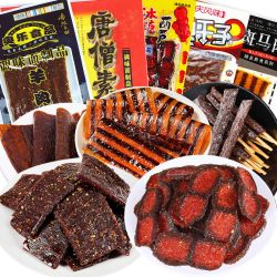 辣条零食组合唐僧肉素牛排斑马肉泡椒臭干子羊肉串冰糖葫芦辣条
