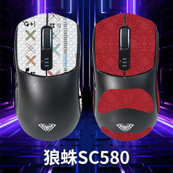 耳衣 衣衣适用狼蛛SC580防滑贴鼠标特氟龙sc580贴纸脚贴吸汗游戏背贴膜