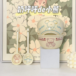 4.75英寸米饭碗陶瓷釉下彩大容量学生宿舍碗创意