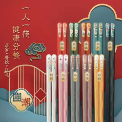 国风合金创意分餐筷情侣中式国潮风