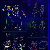 七彩荧光棒儿童玩具魔法棒夜光棒手环发光创意玩具夜光玩具