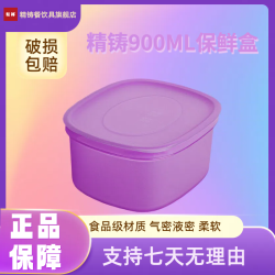 精铸 外出保鲜盒便携塑料食品级儿童大容量学生水果收纳盒家用带盖饭盒