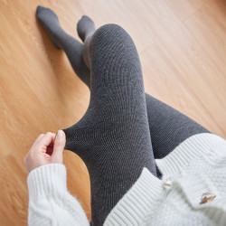 加绒女款紧身裤女外穿保暖秋冬棉裤高腰收腹显瘦连裤袜