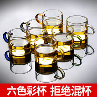 泡茶双层爆款透明喝水杯家用耐热杯品茗杯功夫喝茶杯高硼硅玻璃杯