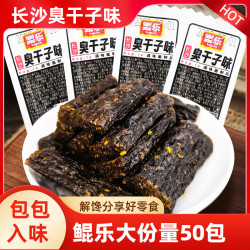 鲲乐 50小包长沙臭干子味嚼劲辣条童年儿时怀旧小零食解馋小零食